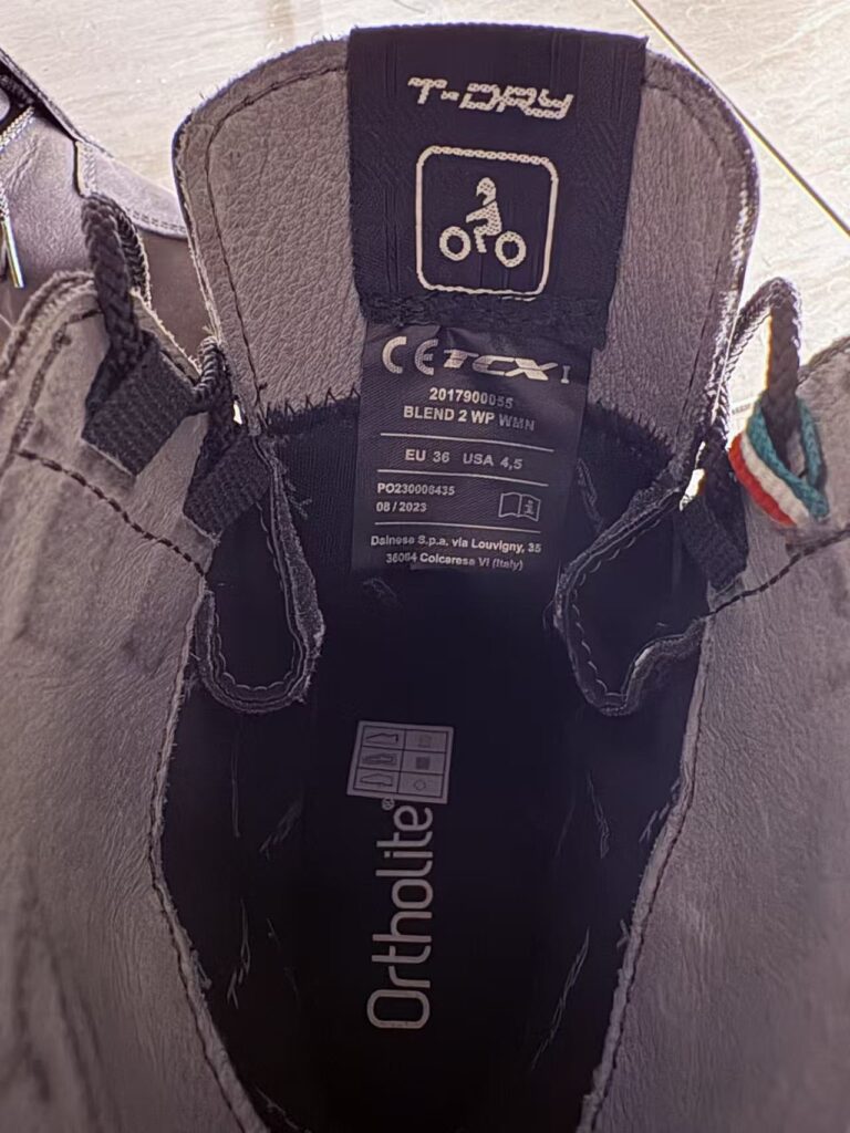 tcx blend2 wp womens motorcycle boots black review