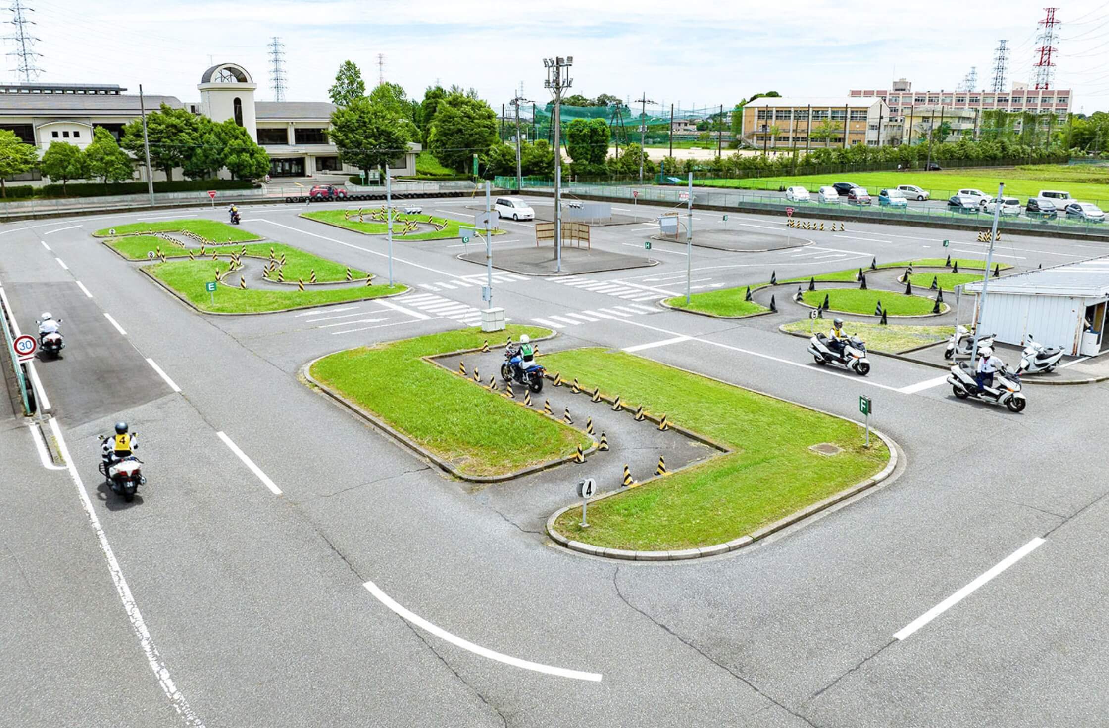 Japan motorcycle license test course