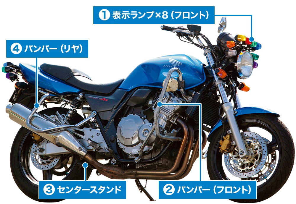 CB400 Super Four for motorcycle license in Japan